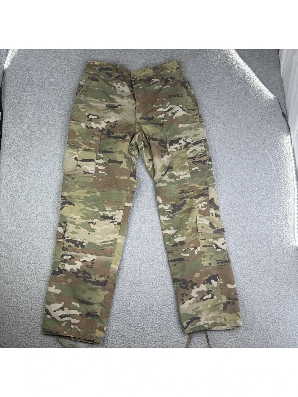 Army Combat Uniform Pants Mens Medium Regular OCP Camo Cargo Ripstop Kandor MFG